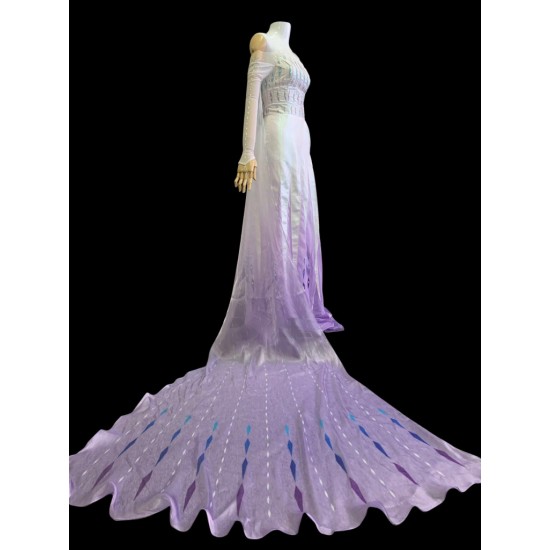 J908 Frozen2 women Elsa dress costume show yourself five spirit 