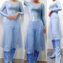 J886 Frozen 2 Elsa Dress Costume New Rhinestone Version