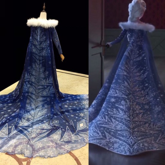 J998 OLAF'S FROZEN ADVENTURE Elsa dress