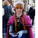 N787 Movies Frozen princess ANNA Cosplay Costume Dress tailor made kid adult with stretch shirt