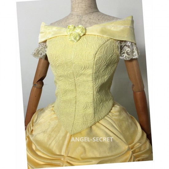 P106V Belle Bodice Cosplay Costume Inspired by Beauty and the Beast