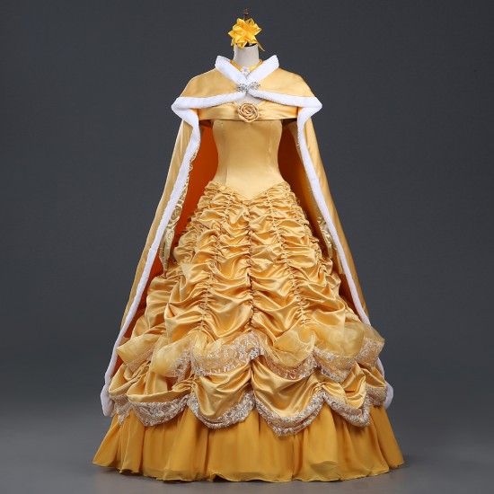 P113  beauty and beast princess belle Costume 