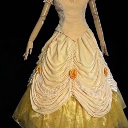 P114 Belle Ball Gown Cosplay Costume Inspired by Beauty and the Beast