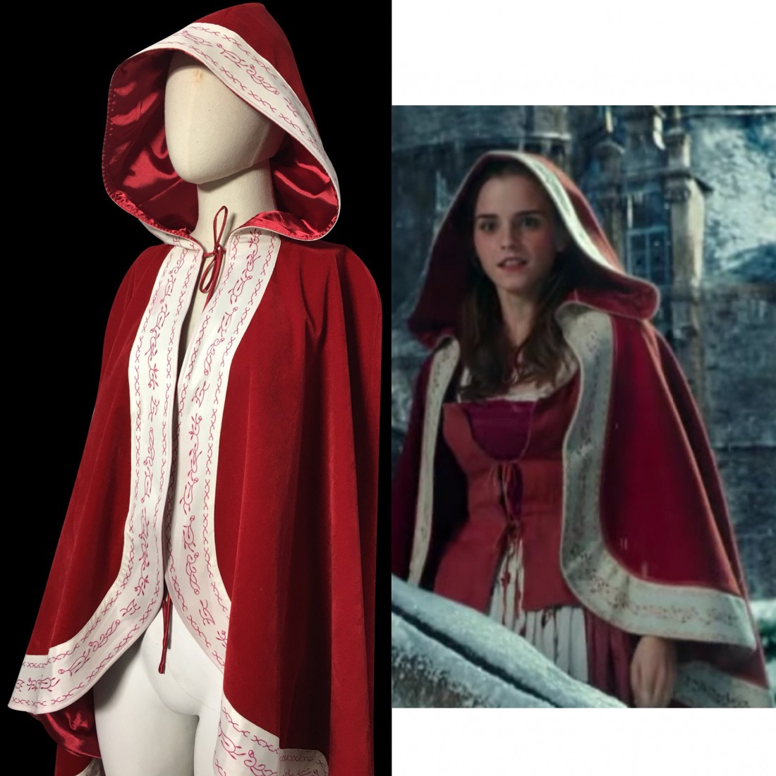 CL117 Live action 2017 Belle Beauty and the beast cape cloak