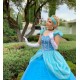 P131  Princess Cinderella Costume blue classic sparkle