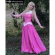 P340 COSPLAY Dress Princess sleeping beauty pink Costume Aurora women adult park