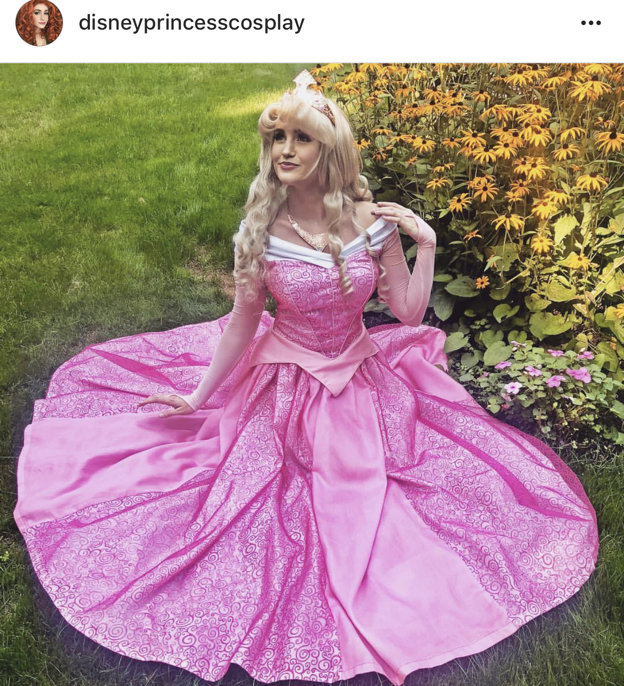 P140 COSPLAY Dress Princess sleeping beauty pink Costume Aurora