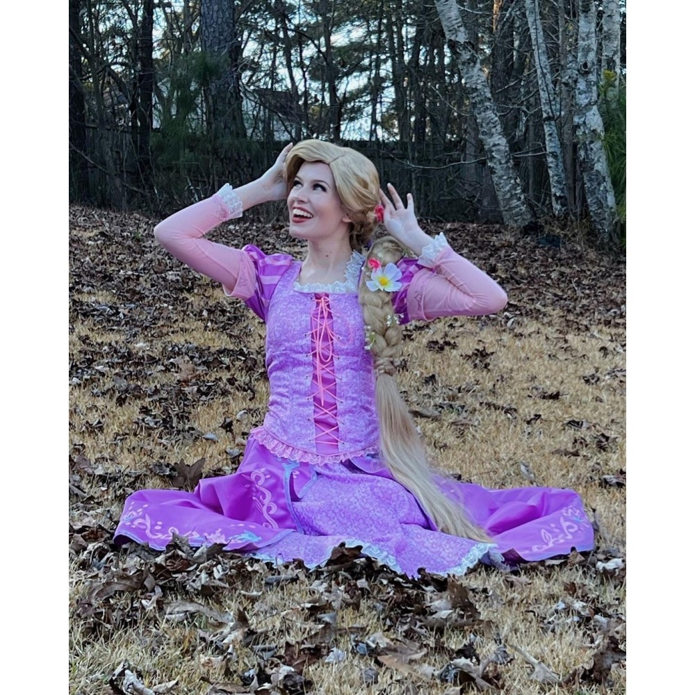 P144 Tangled Rapunzel Cosplay Costume women Princess dress cosplay