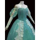 P157 New Little Mermaid Aqua Custom gown princess Ariel teal sequins shel