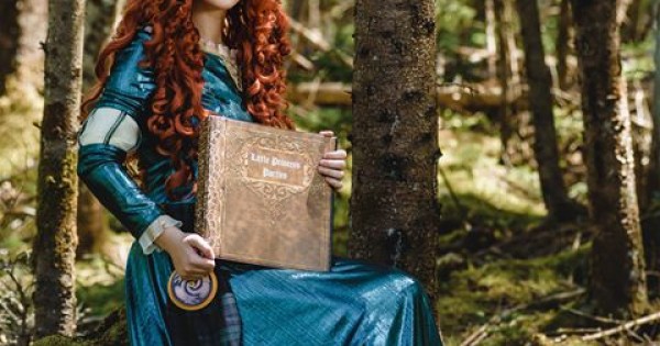 p160 Merida gown brave Movies Cosplay Costume dress