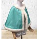 J178 Ariel teal sequins gown park version with swarovski brooch green version