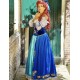 P179 Ariel doll version costume shirt+corset+skirt+Hair bow