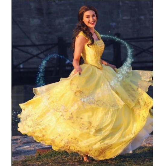 P210 COSPLAY beauty and beast princess belle Costume tailor made 2017  version