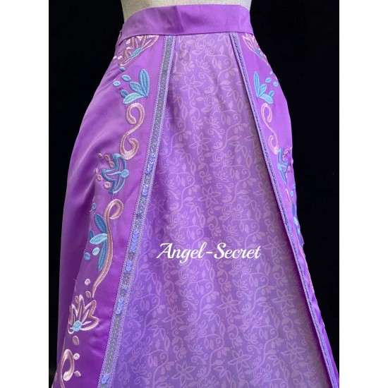 P244 Tangled Rapunzel Cosplay Costume women Princess dress cosplay