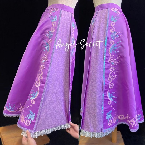 P244 Tangled Rapunzel Cosplay Costume women Princess dress cosplay