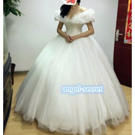 cinderella white dress costume