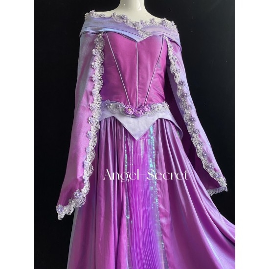 P360 COSPLAY Dress Princess sleeping beauty pink Costume Aurora women ...