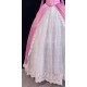 P385 Ariel mermaid Cosplay Costume Dress tailor made women princess pink gown