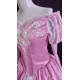 P385 Ariel mermaid Cosplay Costume Dress tailor made women princess pink gown