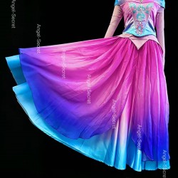 p399 COSPLAY Dress Princess sleeping beauty pink Costume Aurora women adult park Halloween 