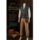 P444 Medieval Adventurer Men’s Costume – Teal Quilted Vest, Shirt, Pants, Belts & Bags Complete Set