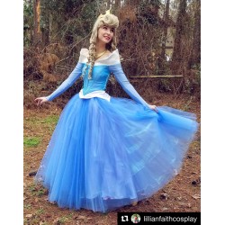 princess aurora dress blue