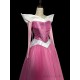 P945 COSPLAY iridescent PINK Dress Princess sleeping beauty Costume Aurora women