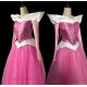 P945 COSPLAY iridescent PINK Dress Princess sleeping beauty Costume Aurora women