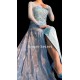 j999S4 Elsa costume with CL28 park version IN 4 separate part bodice skirt top and cape