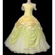 P102 COSPLAY beauty and beast princess belle Costume tailor made puffy version