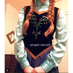 C60  ANNA CORSET frozen embroidery BROWN BORDER