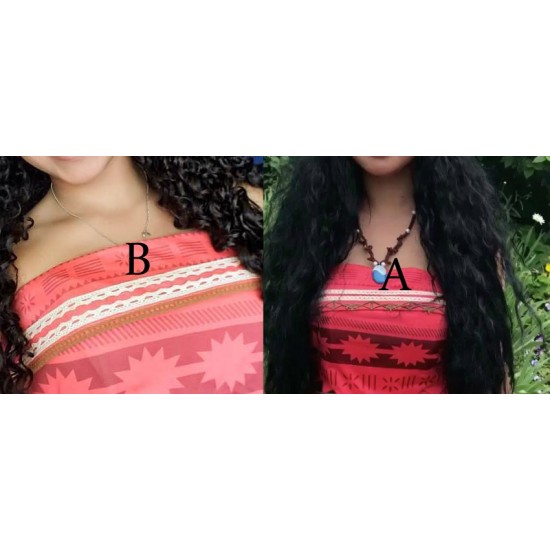 P300B moana costume  movie cosplay princess party Bra and Belt only
