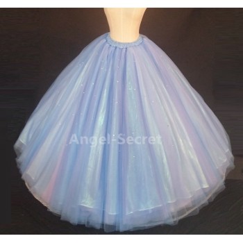 S343 cinderella gradient skirt, purple, blue, light blue