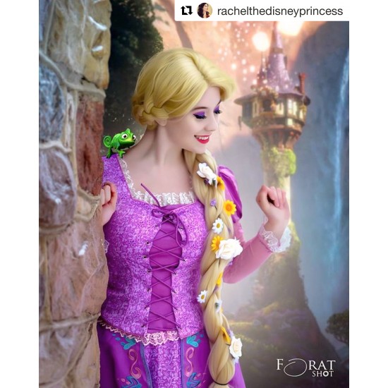 P144 Tangled Rapunzel Cosplay Costume women Princess dress cosplay