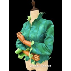 TK2 green Tinkerbell jacket with open to put the wings