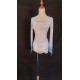 TOP51  full length mesh top with rhinestone two tone sleeves for Elsa shirt cosplay