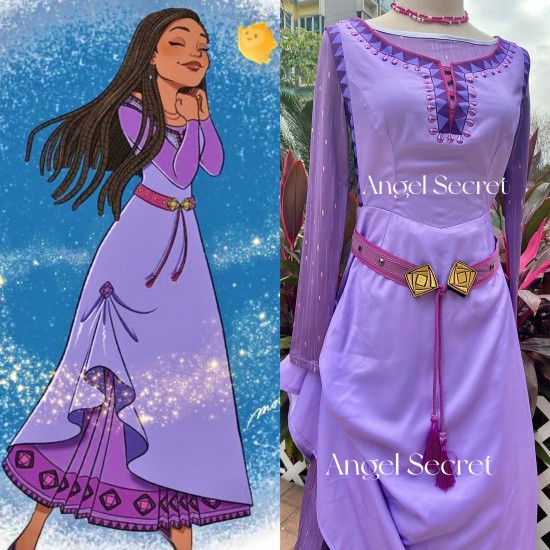 P610 Enchanted Asha Costume from moive Wish